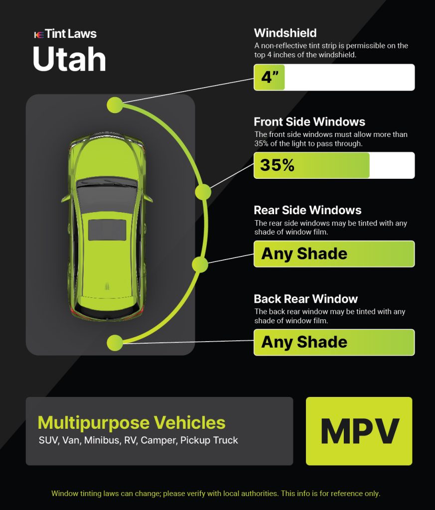 Tint Laws in west-valley-city, utah